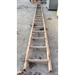 Wooden pole ladder 33C60002