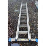 Zarges 3 stage aluminium ladder 33450327