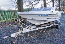 Fletcher Q-Silver GTS speed boat c/w Transcontinental trailer ** No VAT on hammer but VAT will be