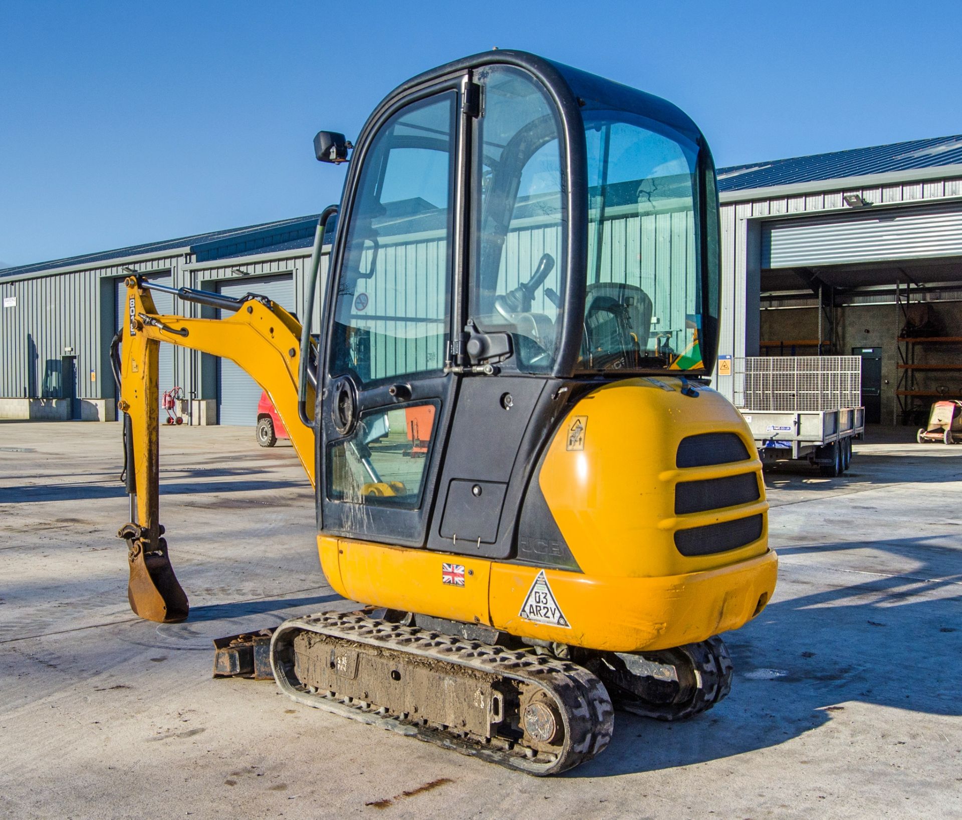 JCB 8018 CTS 1.5 tonne rubber tracked mini excavator Year: 2017 S/N: 2545635 Recorded Hours: 1385 - Image 3 of 26