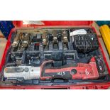 Novopress ACO203XL 18v cordless press fit tool c/w battery, 5 jaws, charger and carry case A844730
