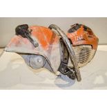 Stihl TS410 petrol driven cut off saw ** Pull cord missing and handle damaged ** A956793