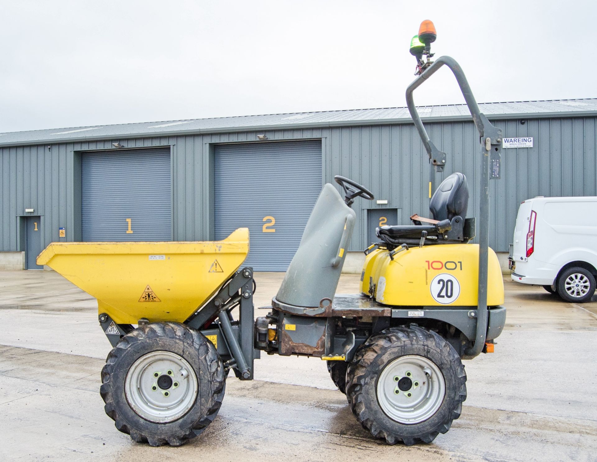 Wacker Neuson 1001 1 tonne hi-tip dumper Year: 2016 S/N: VPAL00697 Recorded Hours: 1272 A742193 - Image 8 of 22