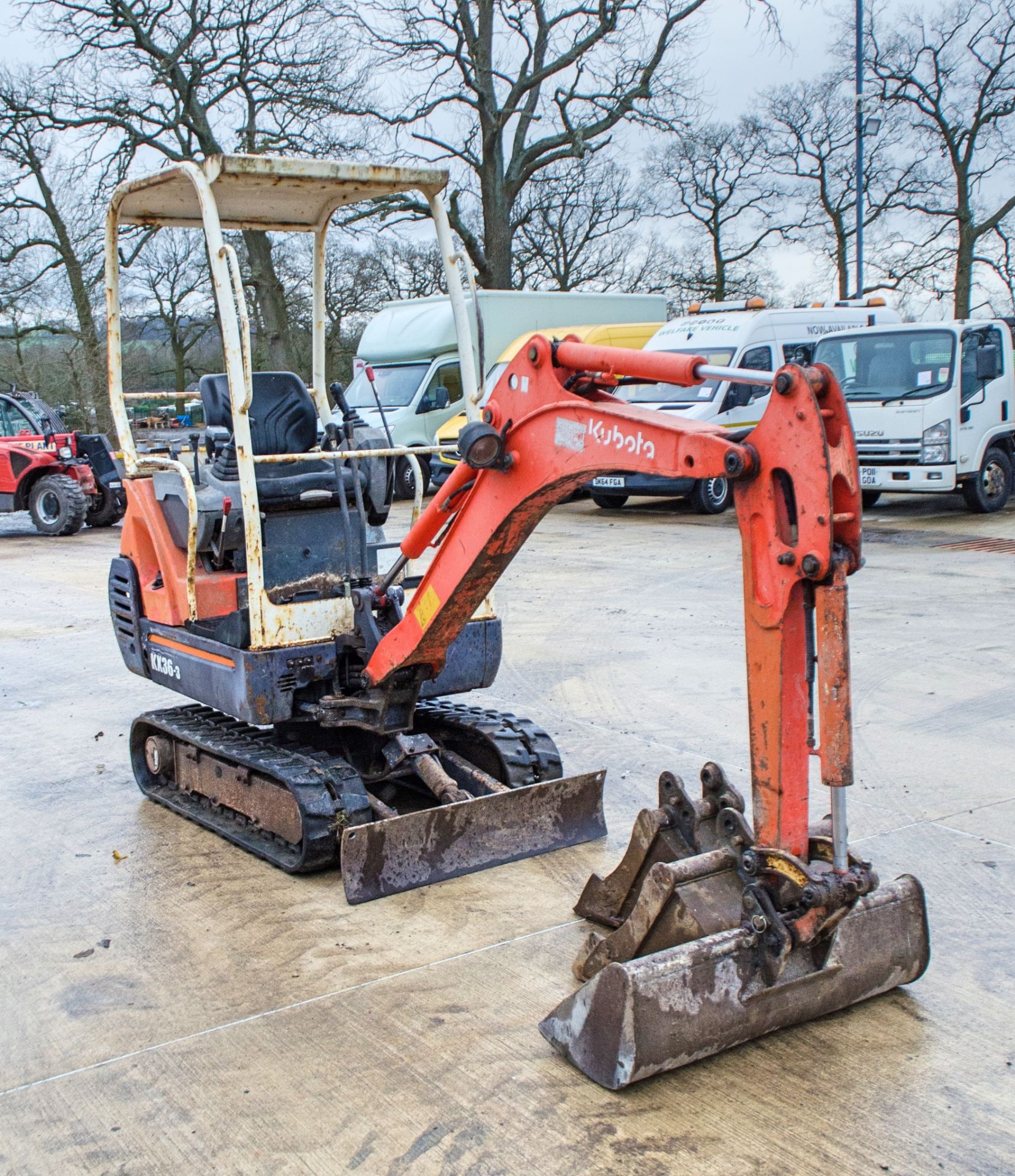 Kubota KX36-3 1.5 tonne rubber tracked mini excavator Year: 2004 S/N: 554433 Recorded Hours: 3629 - Image 2 of 24