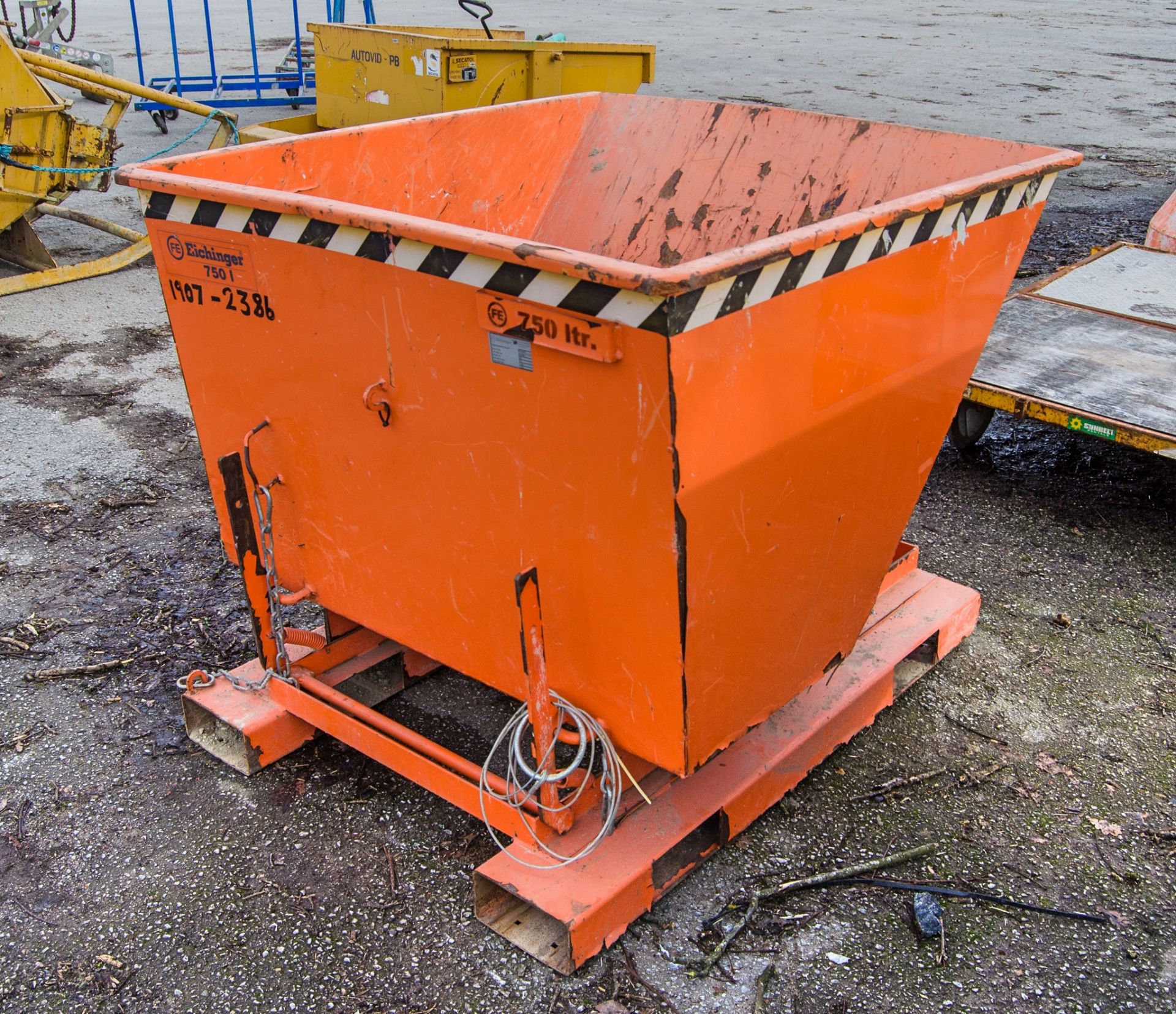 Eichinger steel tipping skip 19072386 - Image 2 of 2