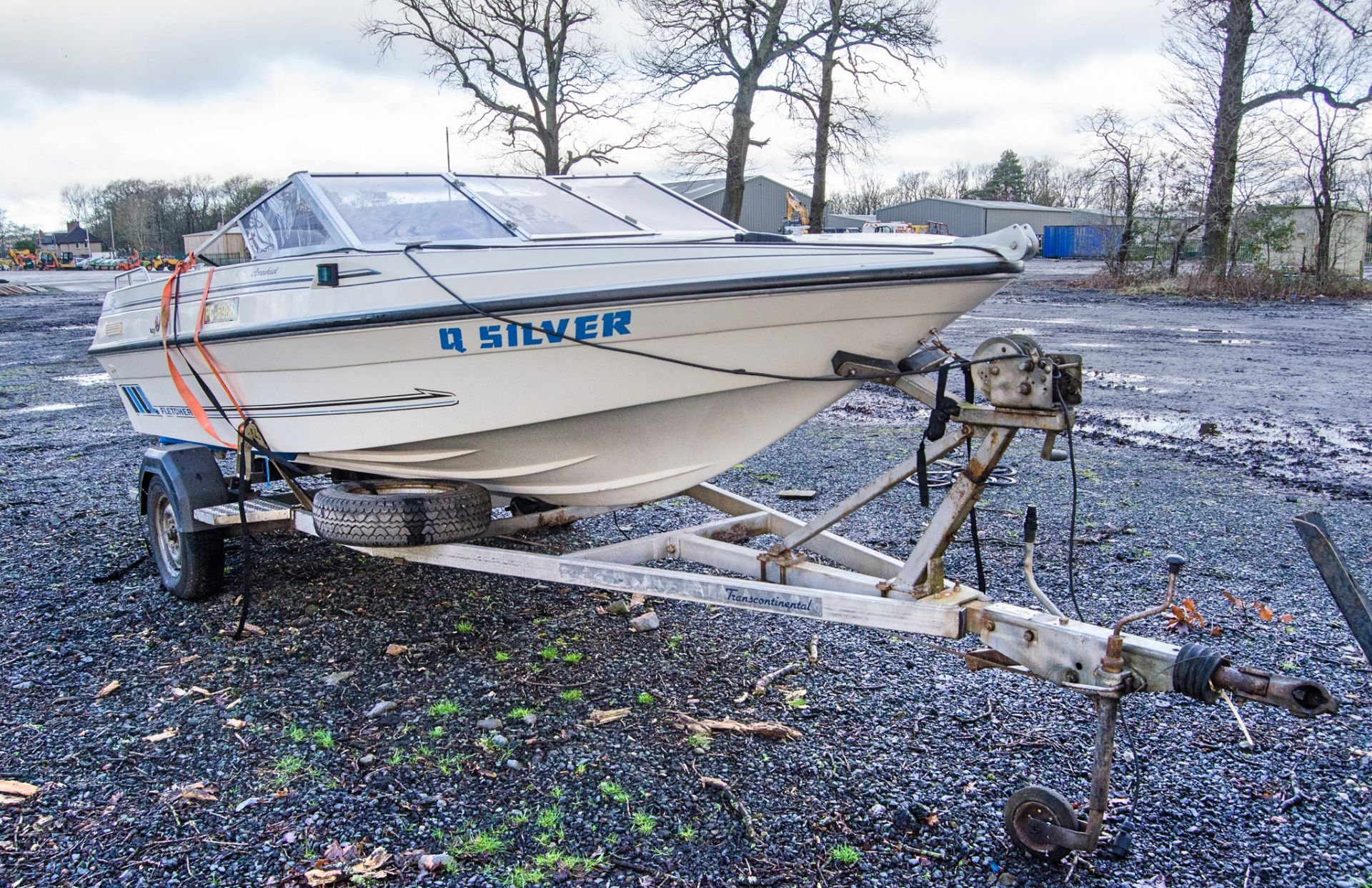 Fletcher Q-Silver GTS speed boat c/w Transcontinental trailer ** No VAT on hammer but VAT will be - Image 2 of 10