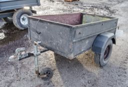 5ft x 3ft single axle trailer ** No VAT on hammer price but VAT will be charged on the buyer's