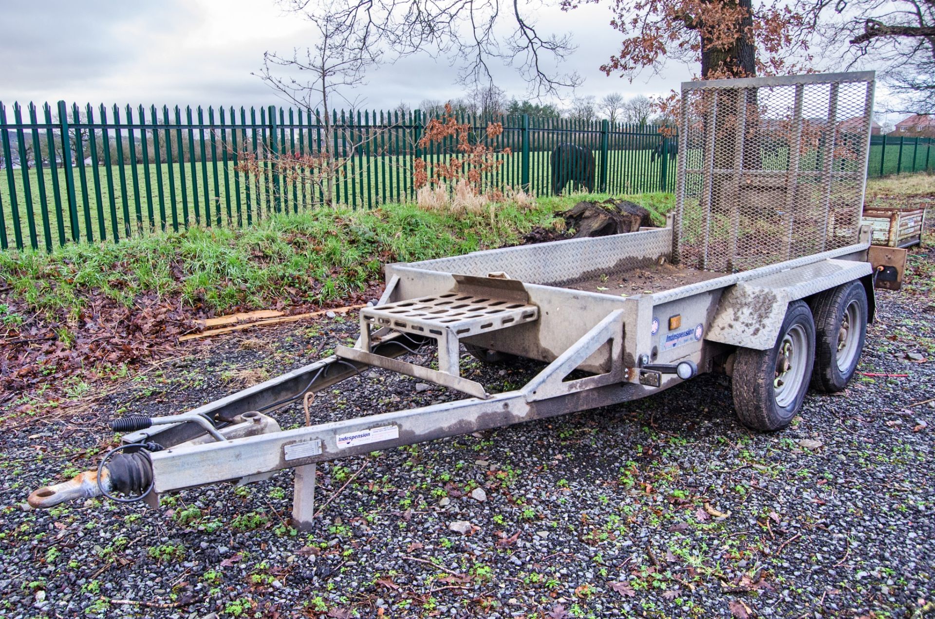 Indespension 8ft x 4ft tandem axle plant trailer S/N: 132675 A984336