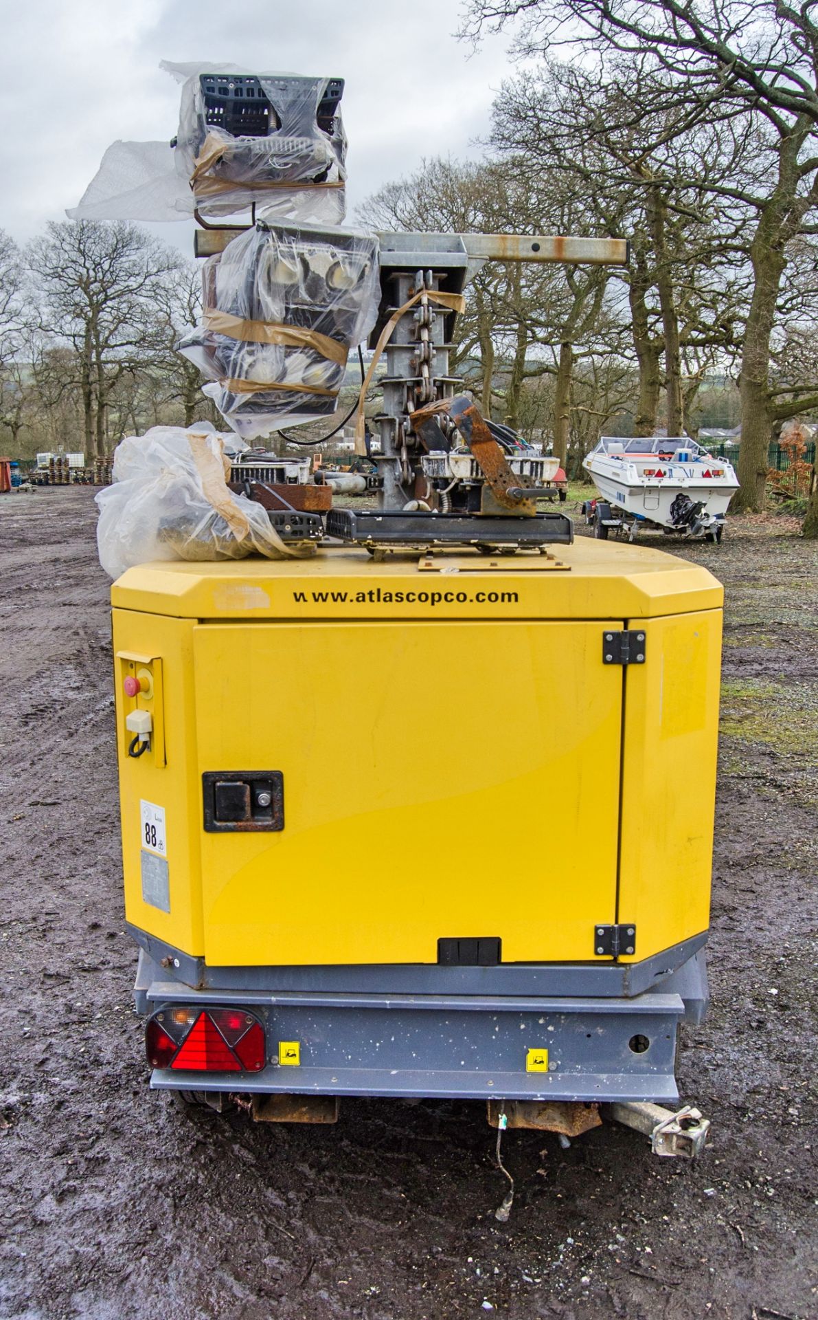 Altas Copco Hi Light H5+ diesel driven 4-head LED fast tow mobile lighting tower Year: 2016 SA/N: - Image 6 of 11