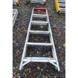 6 tread aluminium step ladder