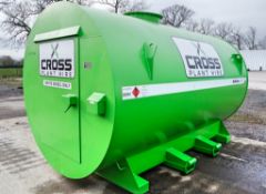 Cross Plant 10,000 litre skid mounted bunded fuel bowser Year: 2022 S/N: 37708 c/w petrol driven