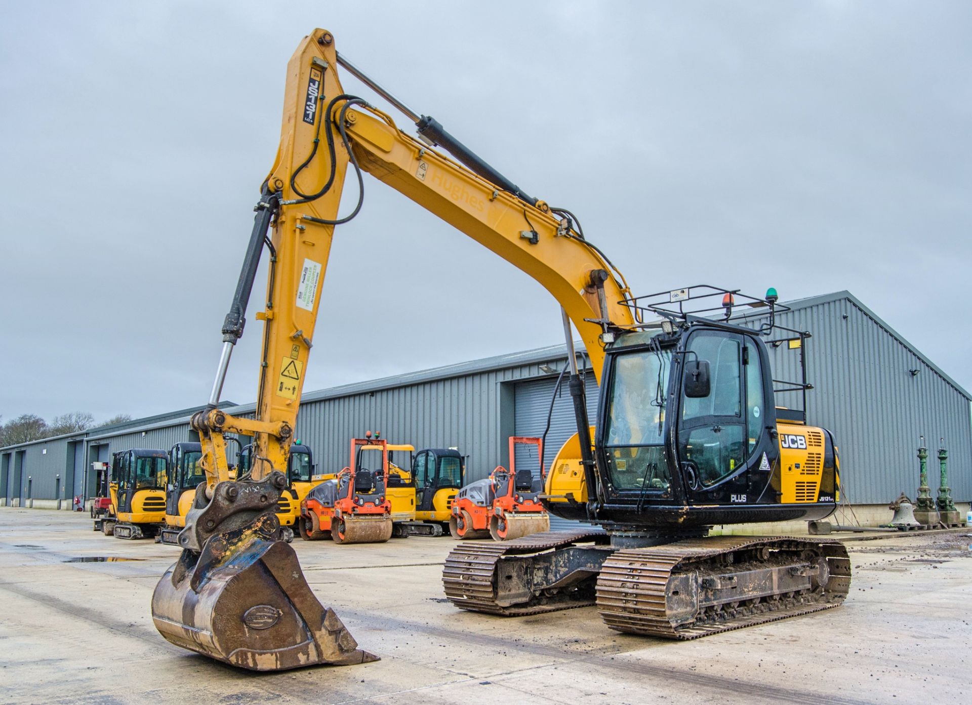 JCB JS131 LC+ 13 tonne steel tracked excavator Year: 2018 S/N: 2442347 Recorded Hours: 5575 piped.