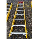 Lyte 8 tread glass fibre framed step ladder LL2996