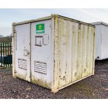 10ft x 8ft steel site store unit A134775 ** No keys but open **