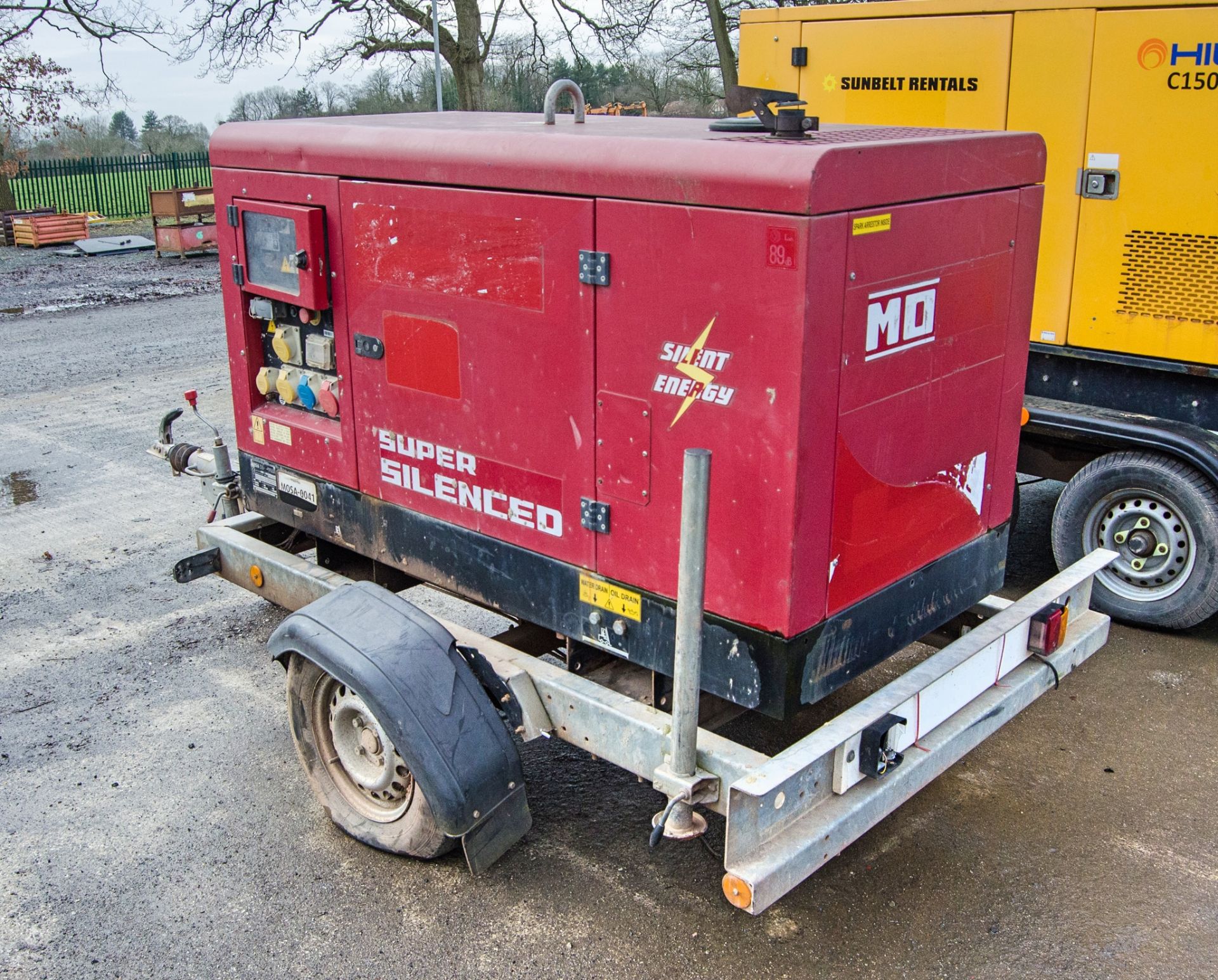 Mosa GE20 YSX 20 kva diesel driven fast tow generator Year: 2015 S/N: 44841 MOSA0041 - Image 4 of 7