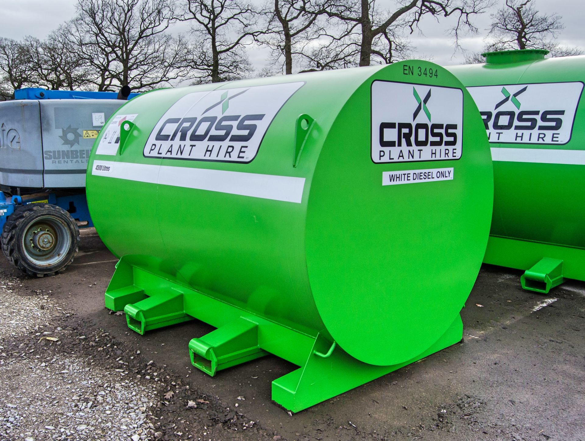 Cross Plant 4,500 litre skid mounted bunded fuel bowser Year: 2022 S/N: 38397 c/w petrol driven - Image 4 of 5