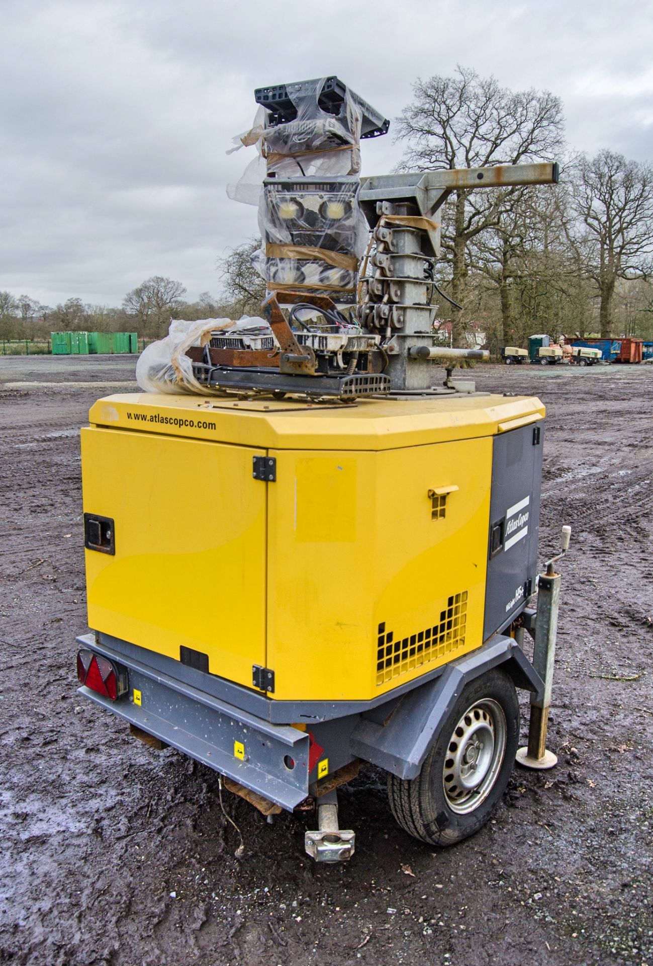 Altas Copco Hi Light H5+ diesel driven 4-head LED fast tow mobile lighting tower Year: 2016 SA/N: - Image 3 of 11