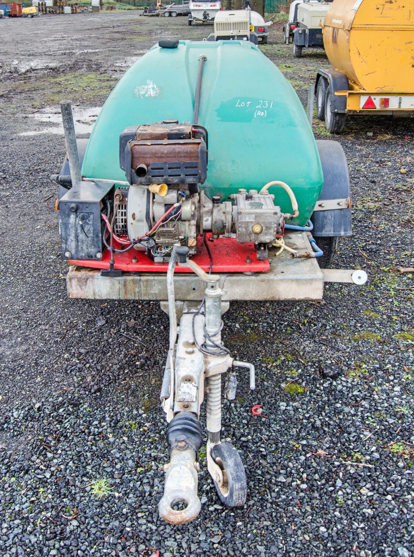 Western diesel driven fast tow pressure washer bowser c/w hose and lance A691433 - Image 5 of 7