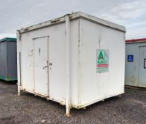 12ft x 8ft steel jack leg 2+1 toilet site unit Comprising of: Gents toilet(2 - toilets & 2 -