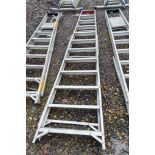 12 tread aluminium step ladder 14106560