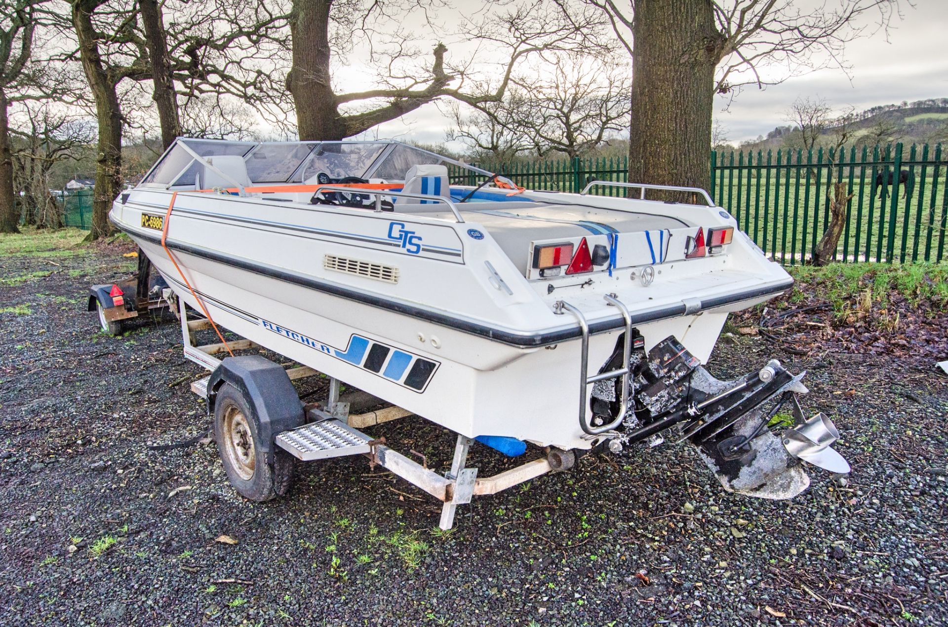 Fletcher Q-Silver GTS speed boat c/w Transcontinental trailer ** No VAT on hammer but VAT will be - Image 4 of 10