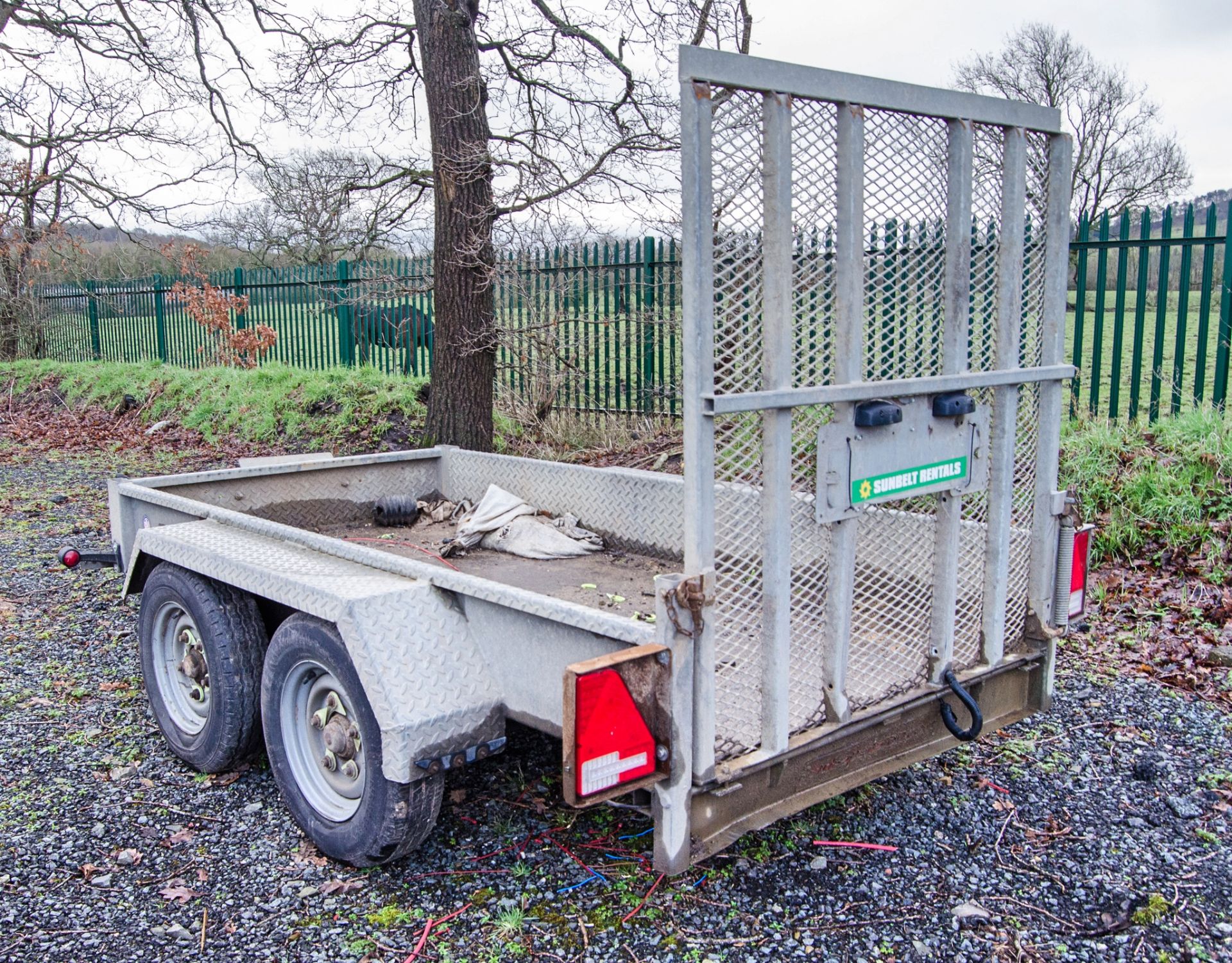 Indespension 8ft x 4ft tandem axle plant trailer S/N: 132675 A984336 - Image 4 of 7