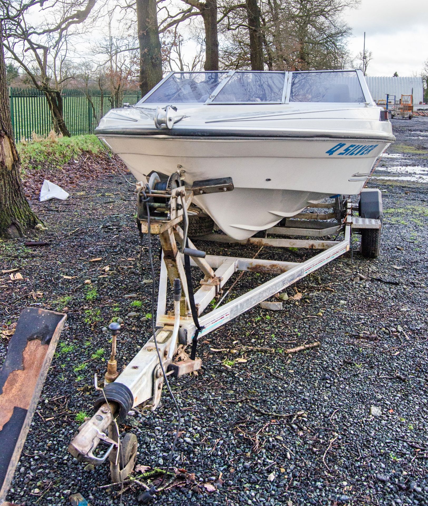 Fletcher Q-Silver GTS speed boat c/w Transcontinental trailer ** No VAT on hammer but VAT will be - Image 5 of 10