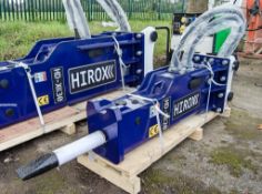 Hirox HDX20 hydraulic breaker to suit 5 tonne excavator Pin diameter: 45mm Pin centres: 240mm Pin