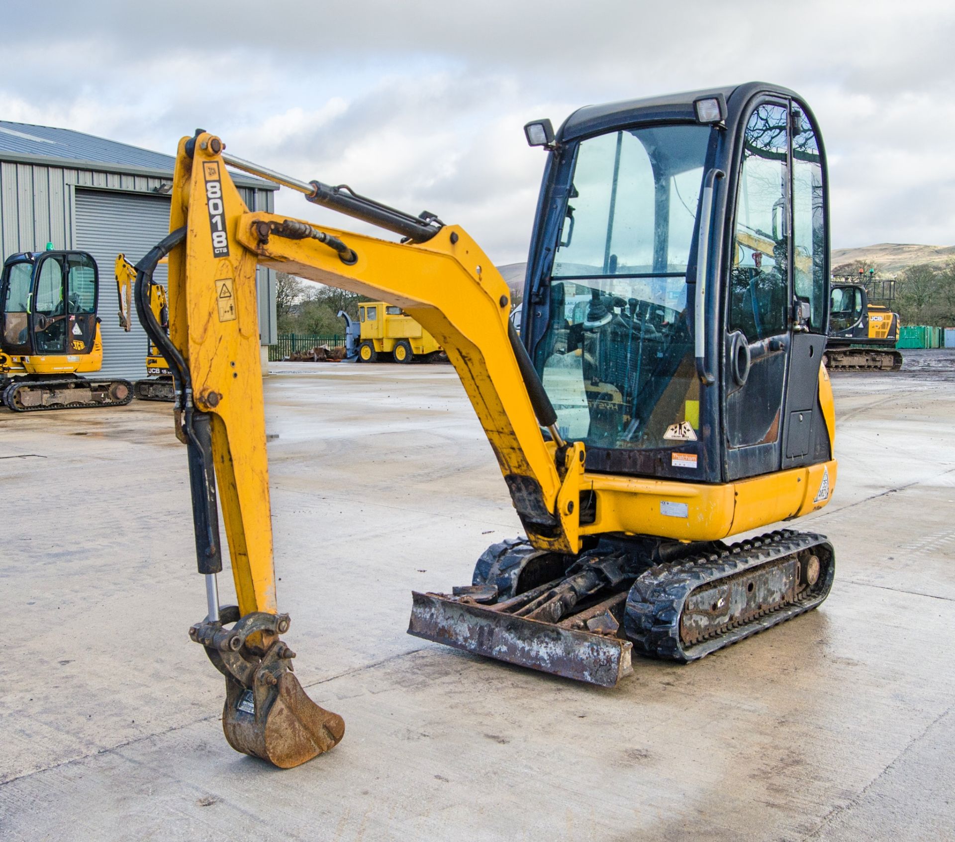 JCB 8018 CTS 1.5 tonne rubber tracked mini excavator Year: 2017 S/N: 2545640 Recorded Hours: 1679