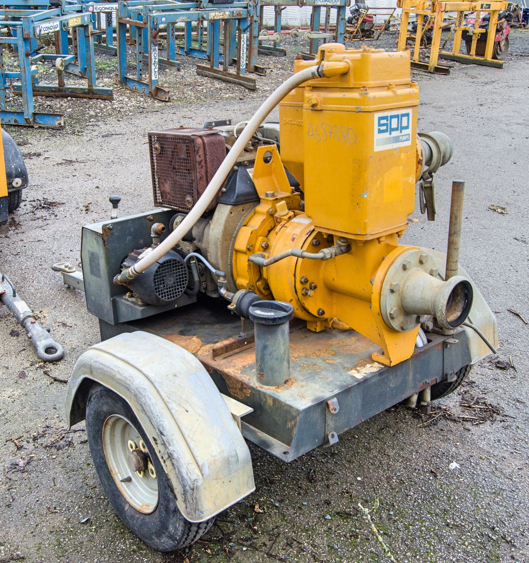 SPP ACE80RT diesel driven fast tow water pump S/N: 1522601/1A A687880 - Image 4 of 5