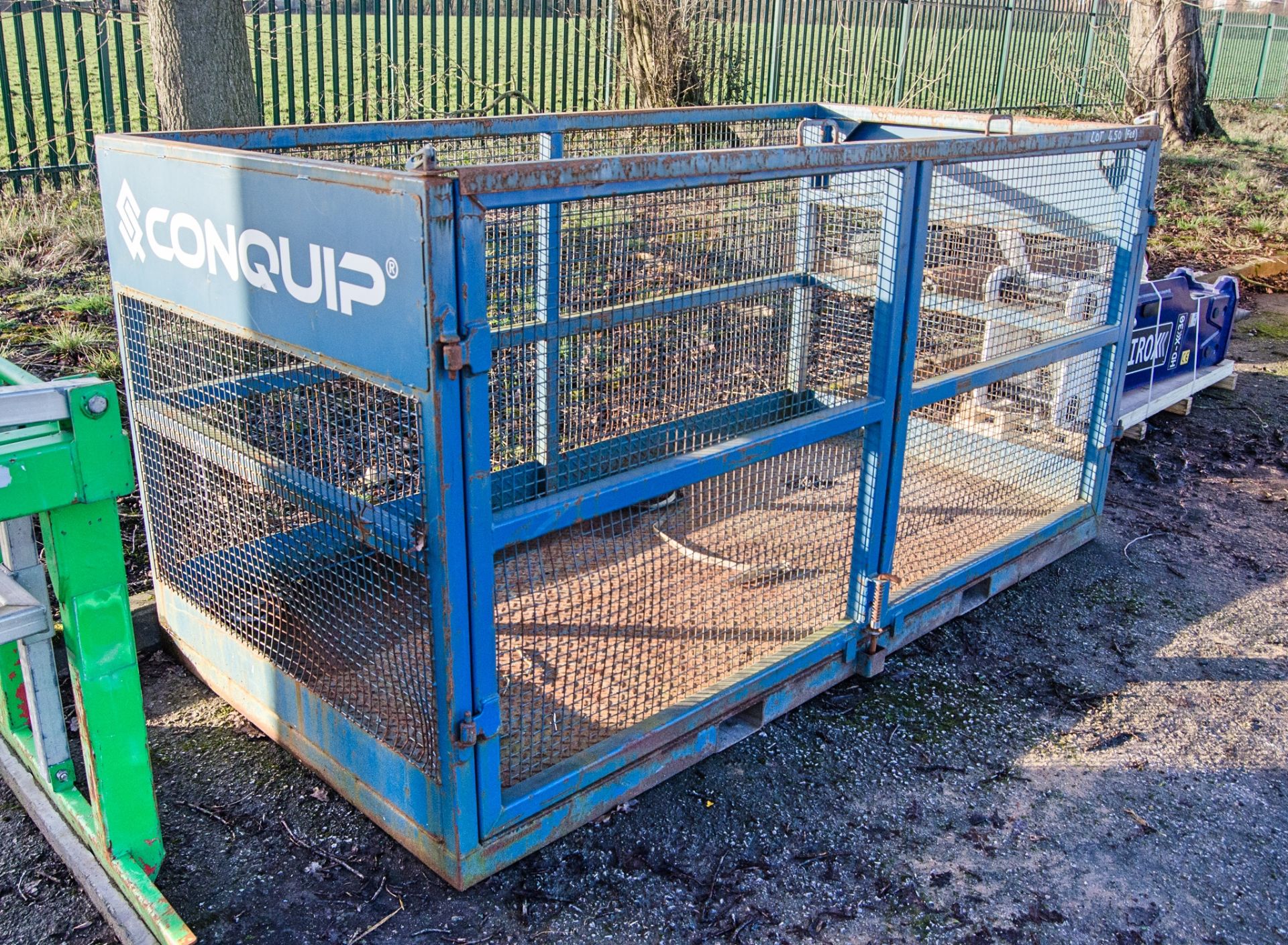 Conquip personnel basket A1098239 Length=2.5 m  Width = 1.2m  Height = 1.3m