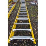 Lyte 12 tread fibreglass framed step ladder 2010LYT0011