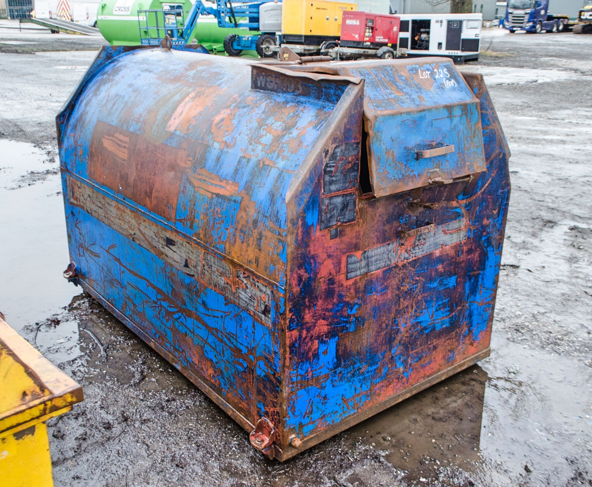 2000 litre static bunded fuel bowser c/w manual pump, delivery hose and nozzle WSP103 - Image 2 of 6