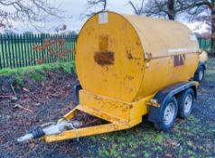 Trailer Engineering 2140 litre tandem axle fast tow bunded fuel bowser c/w manual pump, delivery