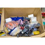 Box of various Topcon and Crowcon spares and leads