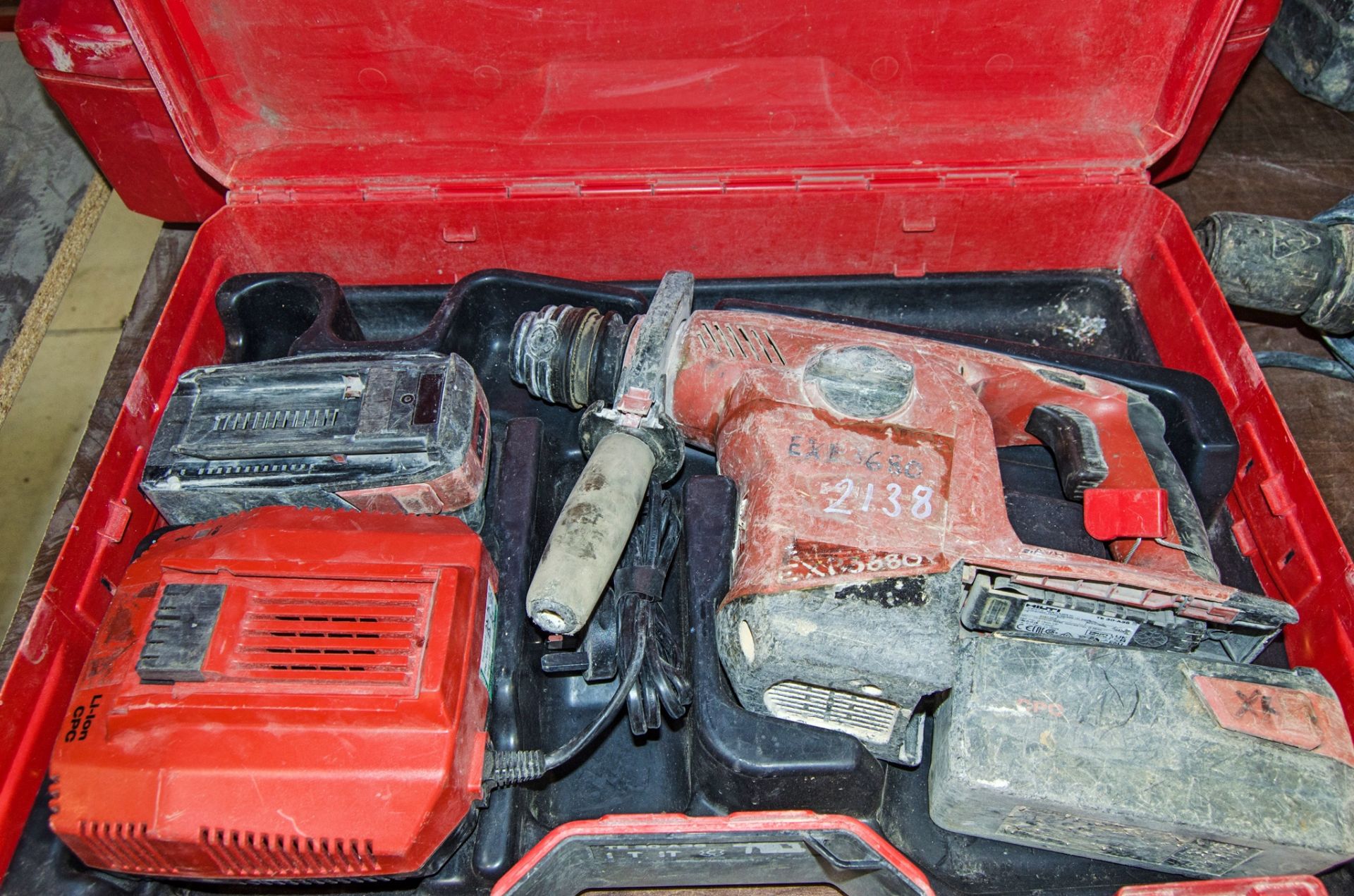 Hilti TE30-A36 36v cordless SDS rotary hammer drill c/w 2 batteries, charger and carry case EXP3680