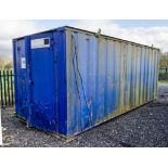 20ft x 8ft steel store site unit ** No keys but unlocked **