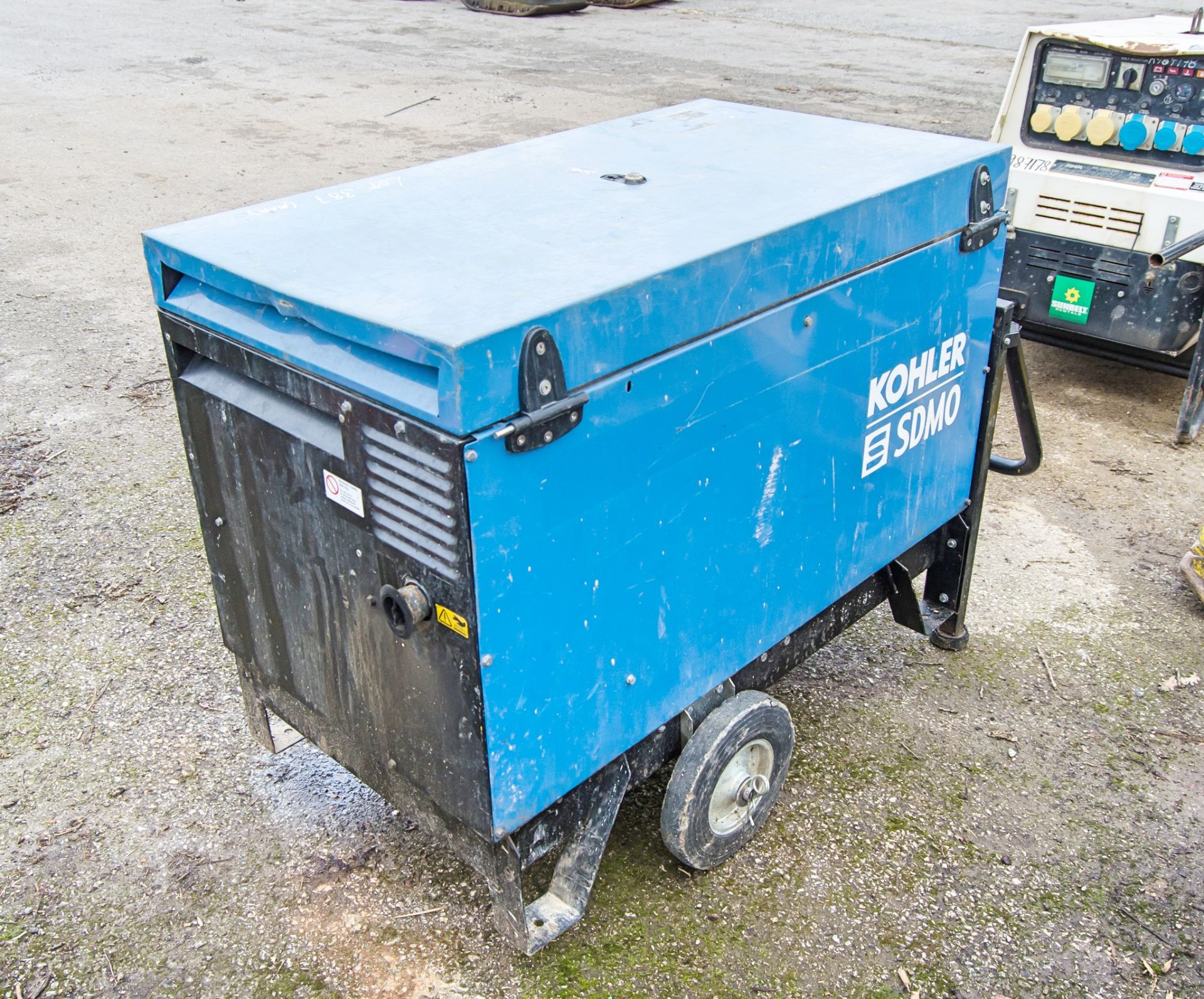 SDMO 1000E 10 kva diesel driven generator Year: 2019 S/N: 1001591 Recorded hours: 2177 A1079894 - Image 2 of 5