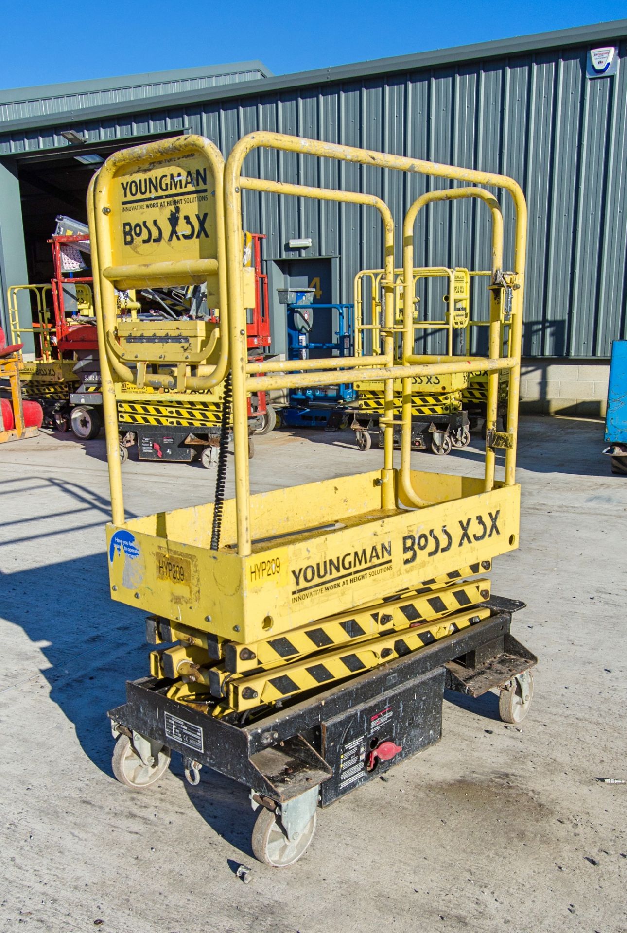 Youngman Boss X3X battery electric push around scissor lift access platform Year: 2011 S/N: 32053 - Image 2 of 8