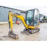 JCB 8016 1.5 tonne rubber tracked mini excavator Year: 2015 S/N: 2071800 Recorded Hours: 2622 blade,