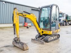 JCB 8016 1.5 tonne rubber tracked mini excavator Year: 2015 S/N: 2071800 Recorded Hours: 2622 blade,