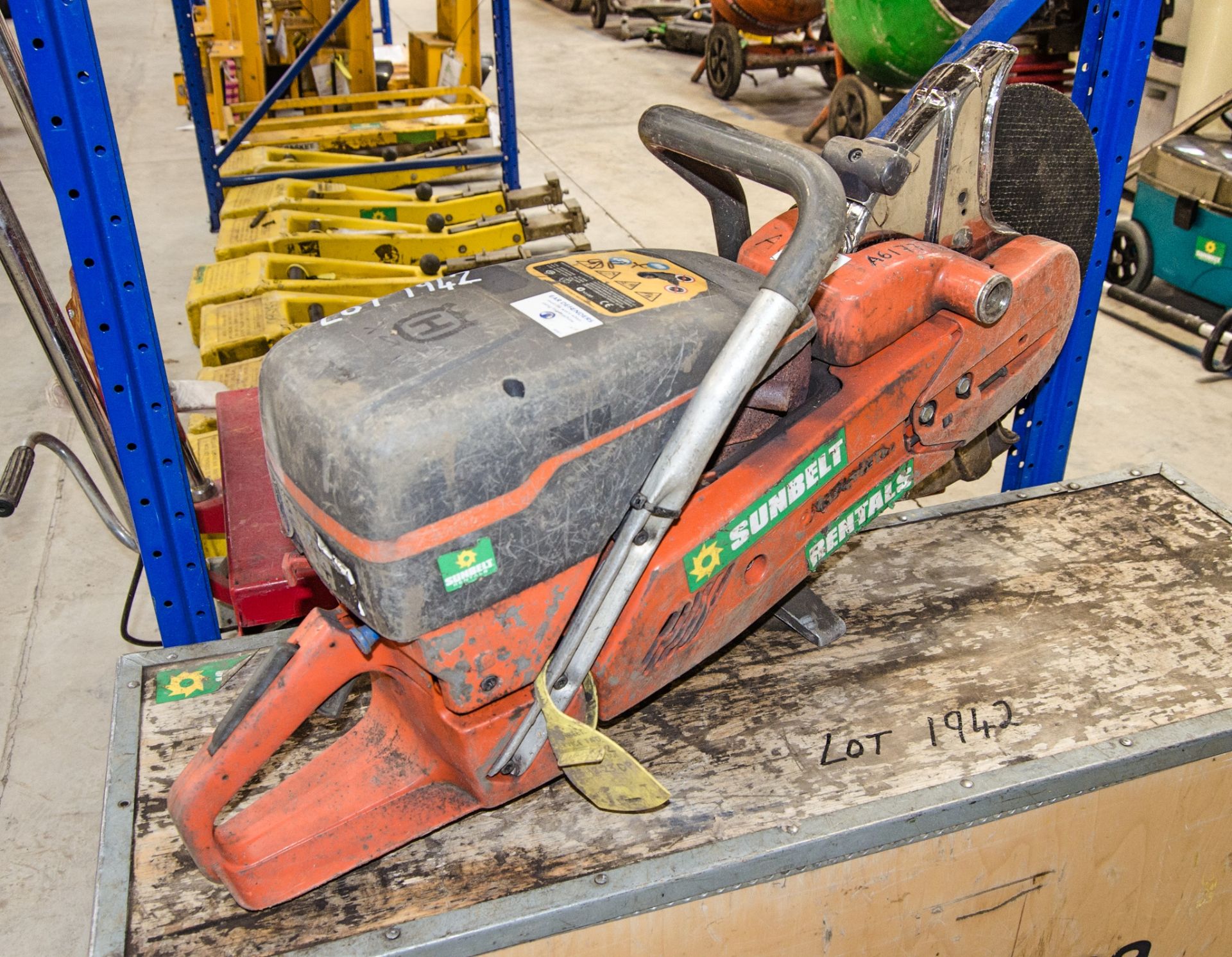 Husqvarna K1260 Rail petrol driven cut off saw c/w clamp and carry box A617702 - Image 2 of 3