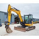 JCB 85Z-1 8.5 tonne rubber tracked excavator Year: 2017 S/N: 2501035 Recorded Hours: 3462 blade,