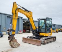 JCB 85Z-1 8.5 tonne rubber tracked excavator Year: 2017 S/N: 2501035 Recorded Hours: 3462 blade,