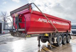 Kassbohrer 9 metre tri-axle aggregate tipping trailer Year: 2019 VIN: 300095092 Reg/Ident Mark: