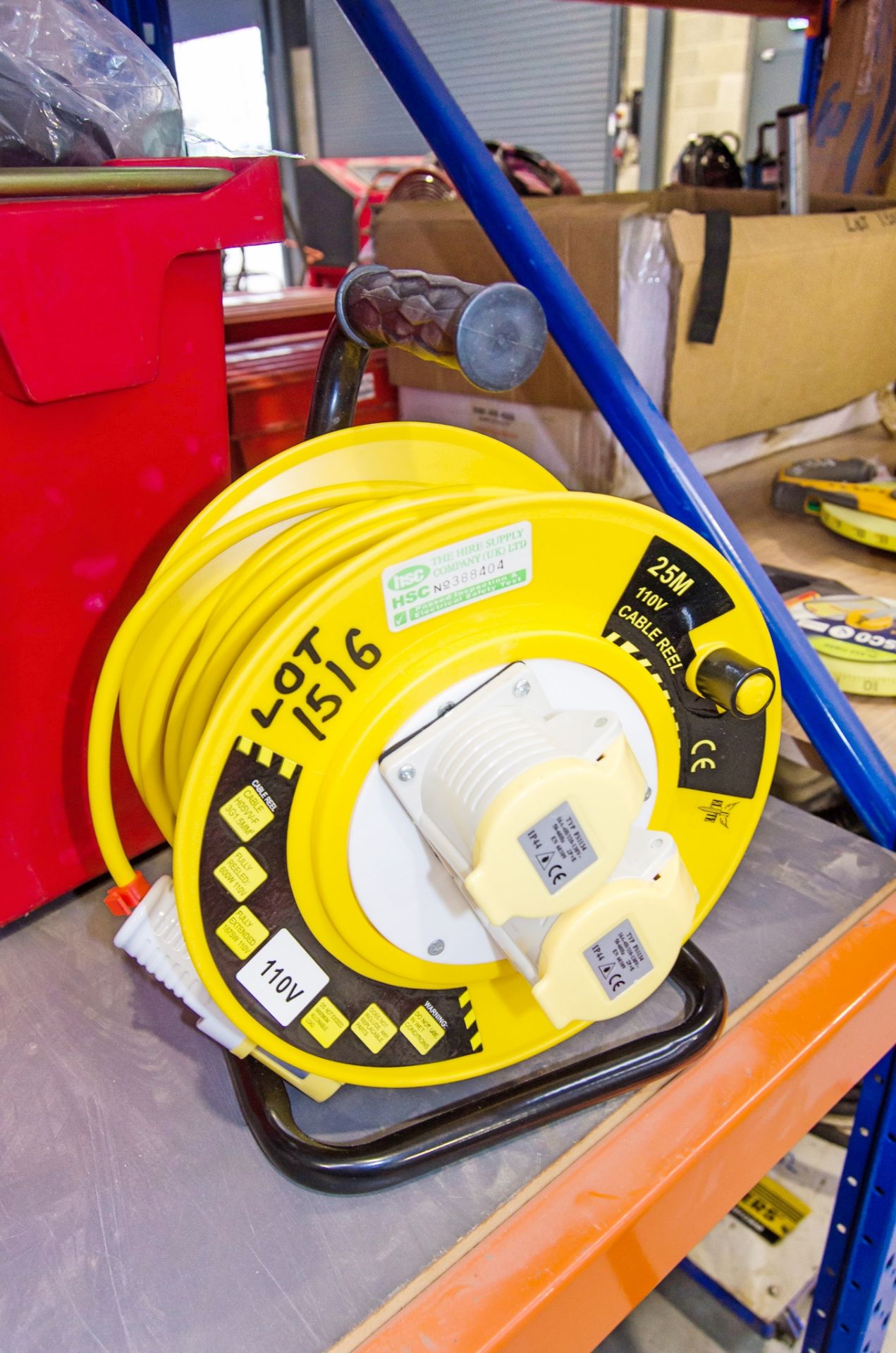 25 metre 110v extension reel