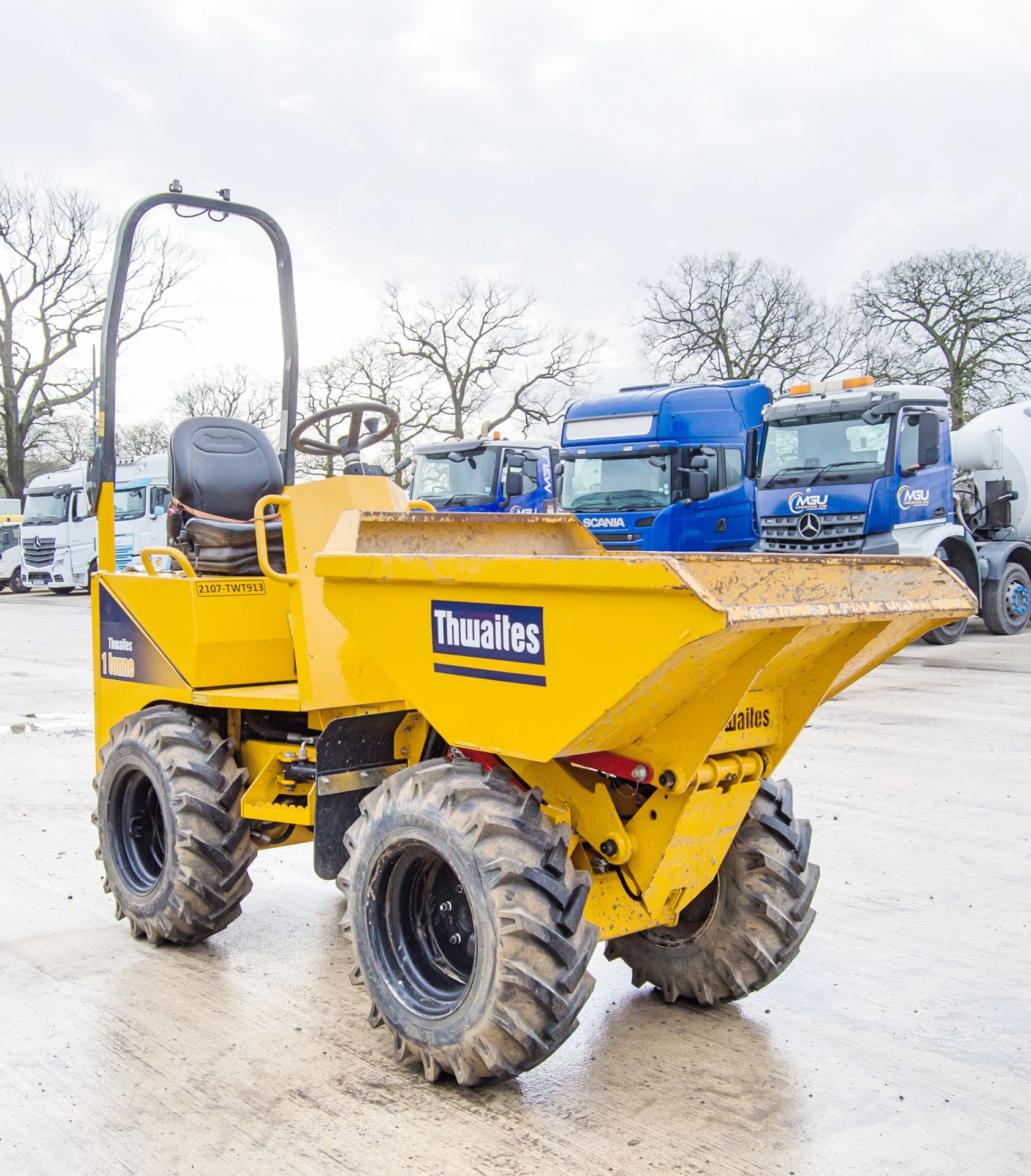 Thwaites 1 tonne hi-tip dumper Year: 2021 S/N: 2101F4623 Recorded Hours: 196 2107TWT913 - Image 2 of 22