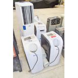 4 - 240v evaporative coolers ** All with parts missing **