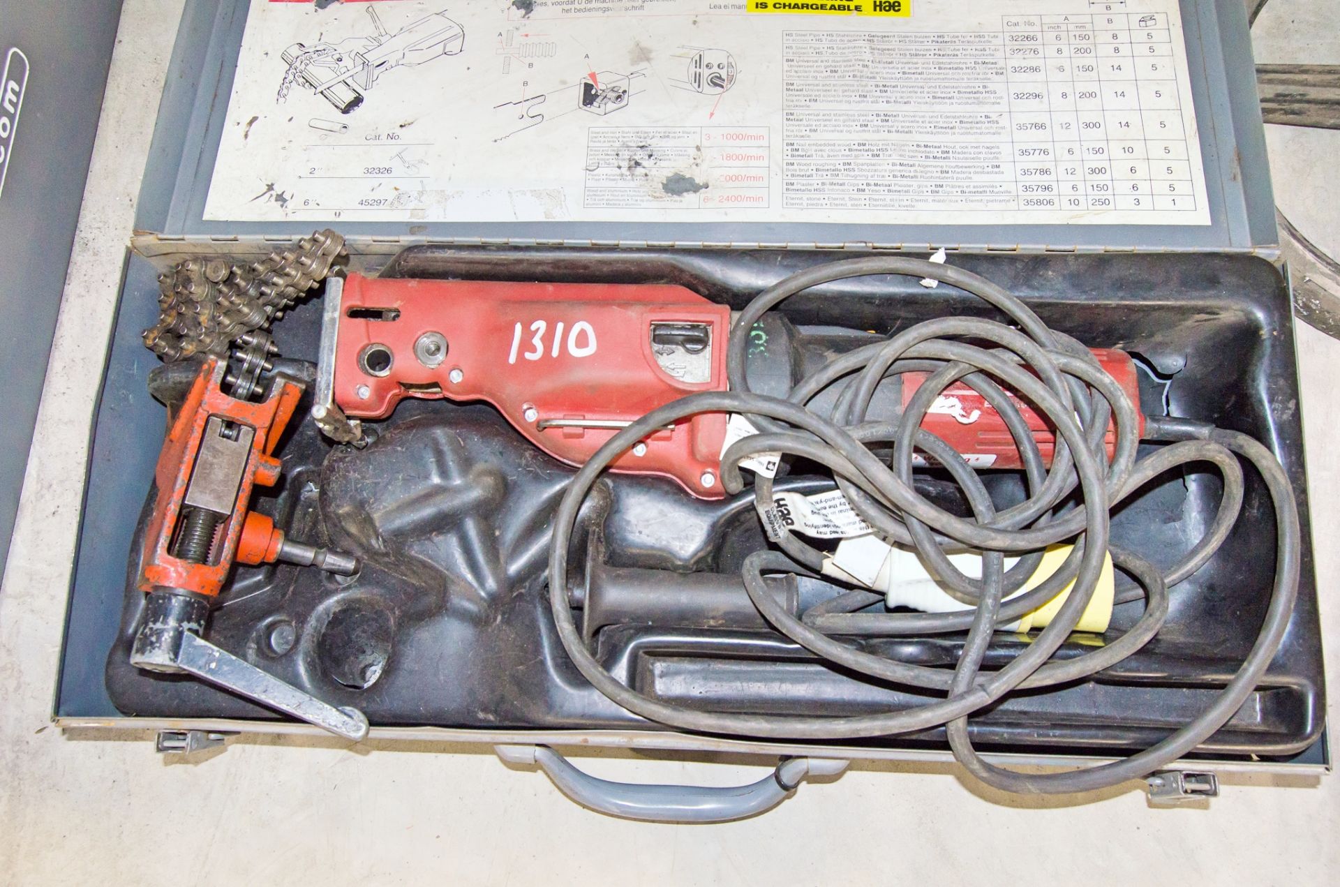 Ridgid 550 110v reciprocating saw c/w carry case 02360801