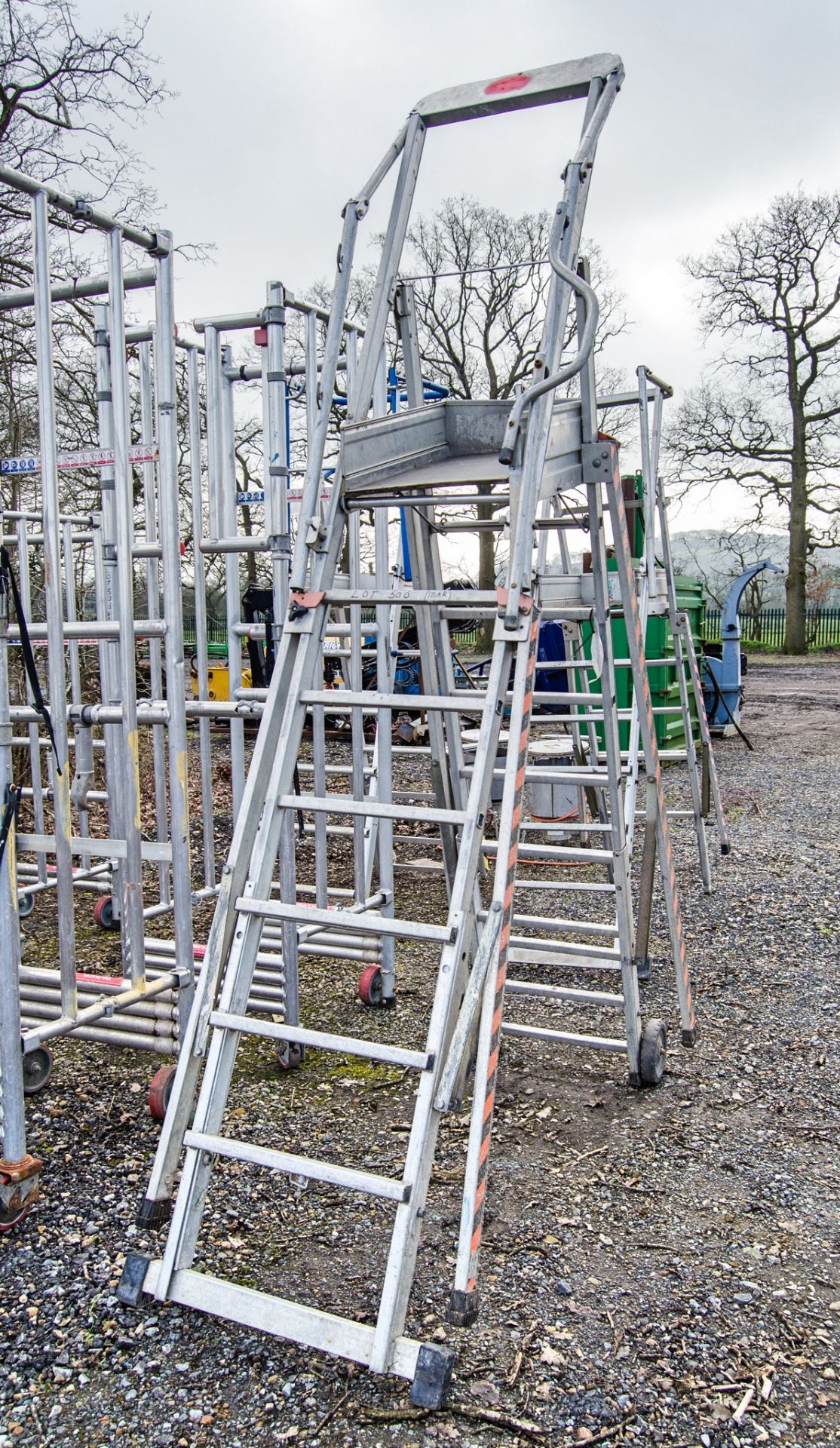 Zarges aluminium step ladder podium 33820138